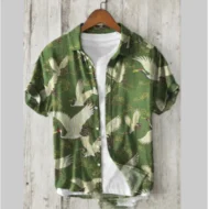 New Casual Printed Hawaiian Shirt Men - Image 9